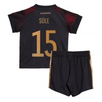 Echipament fotbal Germania Niklas Sule #15 Tricou Deplasare Mondial 2022 pentru copii maneca scurta (+ Pantaloni scurti)